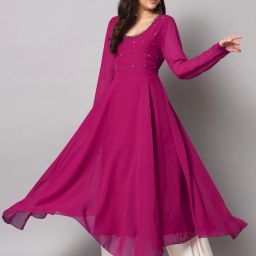 Women Embroidered Georgette Anarkali Kurta-image-97