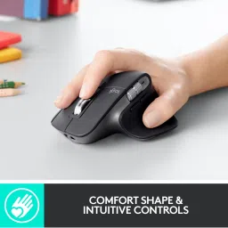 Logitech MX Master 3 / Ultrafast Scrolling, Ergonomic, 4000 Dpi Wireless Ambidextrous Touch Mouse with Bluetooth image 3