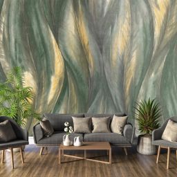 300 cm Green Feather 40*300 Self Adhesive Sticker-image-60