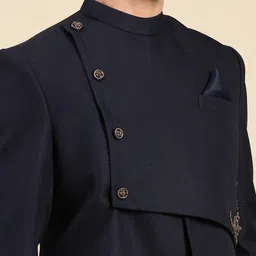 TheEthnic.Co 2 Piece Self-Design Bandhgala Suit image 5