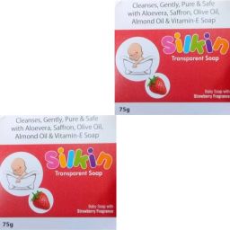 SILKIN TRANSPARENT SOAP FOR BABIES SOFT & SMOOTH SKIN PACK OF 2-image-15