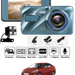 4inch DVR Camera Recorder/HD Video/Rearview/Loop Recording/GSensor Universal 242 Blue LED-image-15