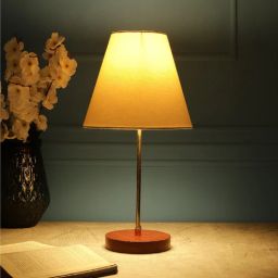 btr crafts Phantom White Fabric Shade Night Lamp With Aluminium Base-picture-34