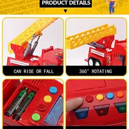ntw Friction Power Version Fire Fighter Truck With Light & Sound NTW10 image 5