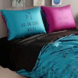 QuirkLoom Things I Want To Do Printed Sateen Double Bedding Set image 5