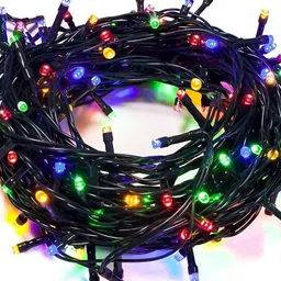 SPARK WORLD Blue & Green 140 LED Strip String Lights image 3