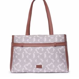 ZOUK Geometric Printed Oversized Shopper Shoulder Bag image 3