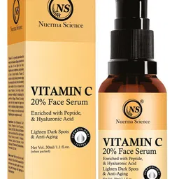 Nuerma Science Vitamin C 20% Face Serum with Peptide & Hyaluronic Acid - 30ml-55