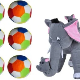 Combo Offer Of 40 Cm Mother Elephant With Stuffed Soft- 40.1 cm-37