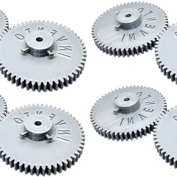 8pcs 3D Printed Plastic Spur Gear 54 Teeth, 1.5 Module, 84mm dia, 10mm Width, 6mm hole for DIY Projects Automotive Electronic Hobby Kit-image-2
