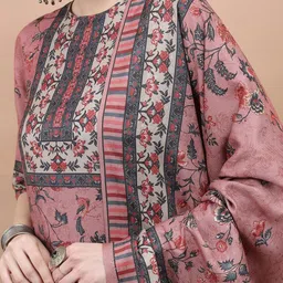 Vishudh Round Neck Ethnic Motifs Printed Kurta With Trousers & Dupatta image 2