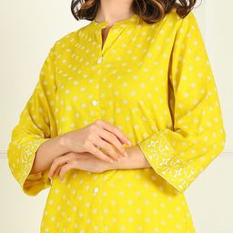 mokshi Ethnic Motifs Printed Regular Kurta with Palazzos image 2