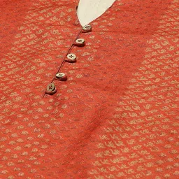 Rangriti Floral Printed Band Collar Regular Straight Kurta with Palazzos & Dupatta image 2