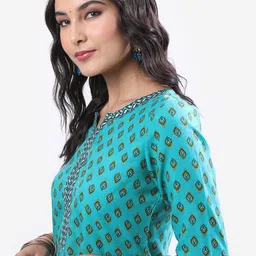 KETCH Ethnic Motifs Printed Kurta with Palazzos & Dupatta image 1