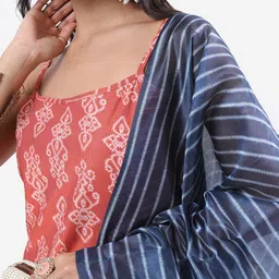 KETCH Shoulder Straps Ethnic Motifs Printed Kurta with Palazzos & With Dupatta image 2