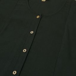 Anouk Green Round Neck A-Line Thread Work Kurta With Churidar & Dupatta image 2