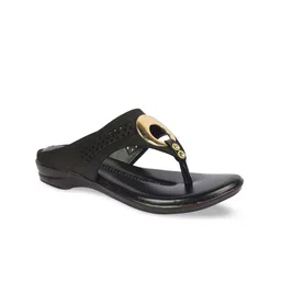 XE Looks Women T-Strap Black Flats-image-35