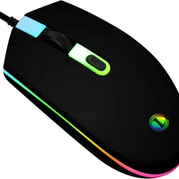 ENTWINO Laptop Mouse With RGB Light, DPI Button, Anti-skid surface, perfect grip Wired OpticalGaming Mouse-21