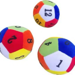 Educational Soft rattle ball set , combo of 3 , size-9cm, 10cm, 14cm, Best gift for new born babies, also good for pet lovers.- 14 cm-11