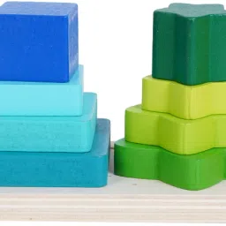 Wooden Four Different shapes Stacking And Sorting Toys For Kids-20