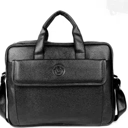 Men Black Messenger Bag - Extra Spacious-37