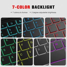 Proelite BacklitTouchpadKeyboardRea LK Bluetooth Standard Tablet Keyboard Compatible with Desktop, Laptop, Mac Easy to Use,Plug and Play,Quick, Comfy Durable body image 4