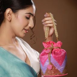 Women Pink Potli-image-4