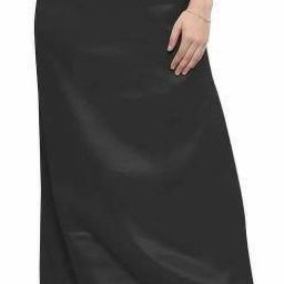 house of common Black Satin Silk Petticoat Free Size Pure Satin, Pure Silk Petticoat-image-8