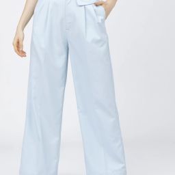Women Regular Fit Blue Viscose Rayon Trousers-image-34