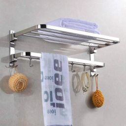 Towel rack double Silver Towel Holder-48
