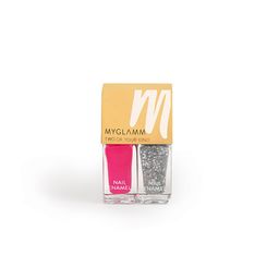 MyGlamm Set of 2 Two Of Your Kind Duo Glitter Nail Enamel - Carnival Crush image 4