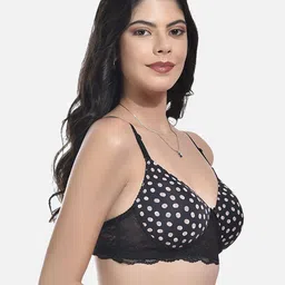StyFun Polka Dots Printed Full Coverage All Day Comfort Lightly Padded Bra image 4