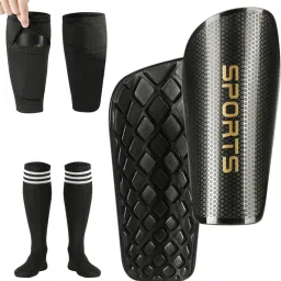 Soccer Shin Guards Youth and Kids, Shin Pads Set with Shin Sleeves and Long Football Shin Guard-image-78