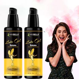 Natural Banana Flavoured Compatible with condoms & toys`2 in 1 massage Gel & Lubricant-image-34