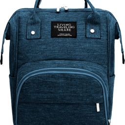 Diaper Bags For Mom And Dad Kids Travel Waterproof AndLargeCapacity-TexturedBlue diaper bag-image-41