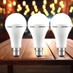 Emergency 12W Inverter LED Bulb with 2000mAh Rechargeable Battery Pack of 3 N17 4 hrs Bulb Emergency Light-image-98