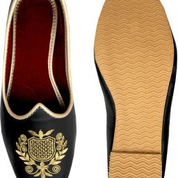 Men's Ethnic Designer Wedding Punjabi Jutti/Mojari/Nagra/Sherwani Loafer Loafers For Men-image-30