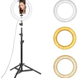 Webilla 10 Inch Big LED Ring Light for Photo and Videos with Tripod Stand 7 Ft Compatible with Camera and Smartphones Flash-6