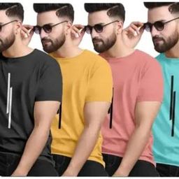 Men Polyester Regular Tshirts-image-3