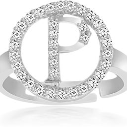 Silver Cubic Zirconia Silver Plated Ring-image-1