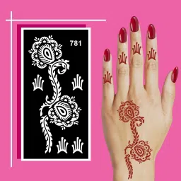 Mehndi Stencil Design Stencils for Quick Art, Cultural Learning, and Fun-image-77