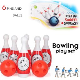 Bowling Game for Kids 6 Pin2 Balls Bowling Set Games Indoor Outdoor Plays Sports Sports Bowling Set-image-76