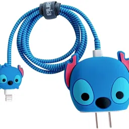 SwapME Cute Cartoon Charger Protector Case Compatible for iP18W 20W USB-C Power Adapter Cable Protector-image-55