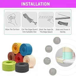 safe-o-kid Pack of - 1 Unique High Density, Prevents from Head Injury- Multi-Functional 2 Meter Edge Guard image 5