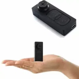 PERAMISYM Mini Spy Hidden Button Camera with SD Card Support Spy Camera (1 Channel) Spy Camera-0