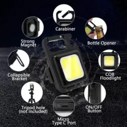 anishify Compact Keychain Illuminator - Tiny LED Torch, 4 Lighting Options, Brightness Torch image 4
