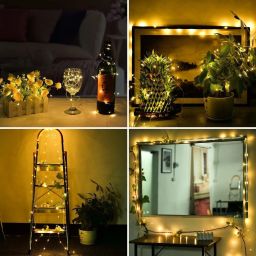 pesca 50 LEDs 4.98 m Yellow Steady String Rice Lights image 5