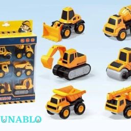 Engineering Construction Team Set Included Dumper, Crane Truck Tools Toys-16