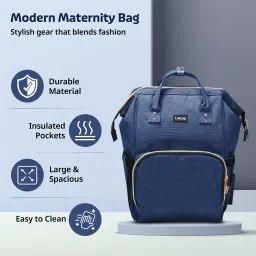 luvlap Lily Diaper bag for mom & baby, Multfunctional & Watterproof with Changing Mat Diaper Bag image 2