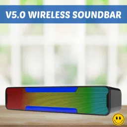 GUGGU Megabar (PORTABLE HOME TV SOUNDBAR) Dynamic Thunder Sound With RGB LightW387 20 W Bluetooth Soundbar-picture-16